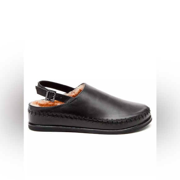 Kelsi Dagger Shoes - ▪️NIB Kelsi Dagger Brooklyn Freddie Black Shearling Slingback Clogs